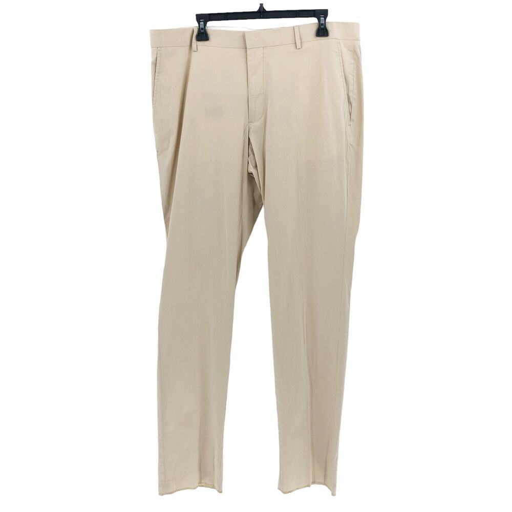 Nordstrom Mens Trim Fit Trousers Waist 36R Mini Pinstripe Cotton Pants NWOT